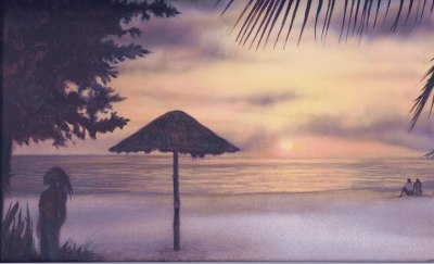 'Negril, Jamaica' - acrylic